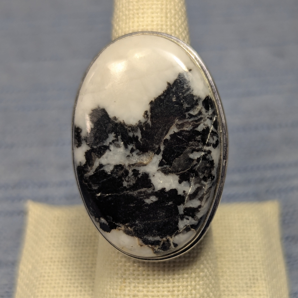 Natural White Buffalo Ring - Size 7 3/4